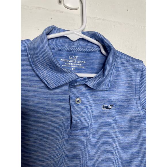 Vineyard Vines Boys Performance Polo Blue Size 4T - Picture 2 of 4